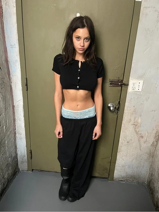 NWT Little Yarn Betty Mini Crop in Black Cotton - Xs/S - Picture 3 of 7